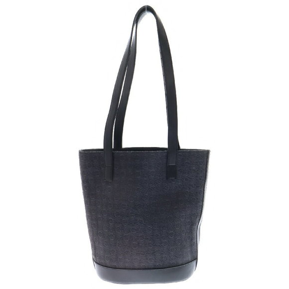 Celine Macadam Handbag Tote Bag Black Leather - Picture 1 of 6